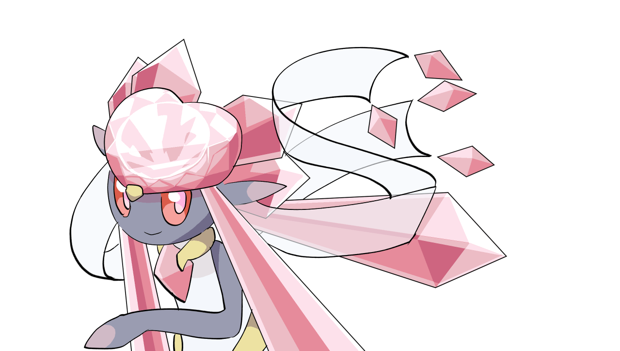 Diancie Pokemon PNG Background