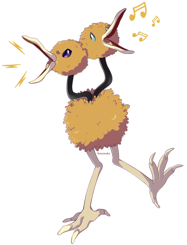 Doduo Pokemon Background PNG