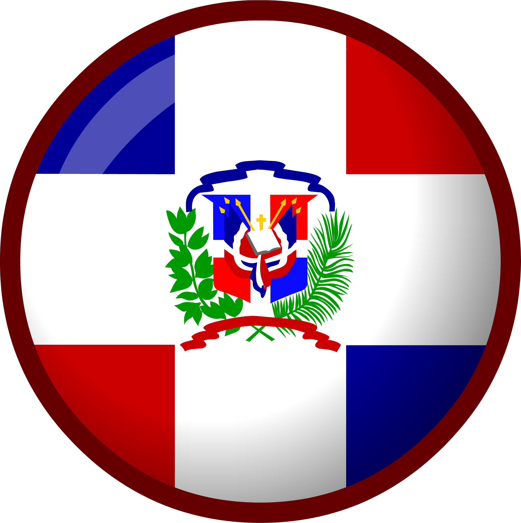 Dominican Republic Flag PNG Pic Background