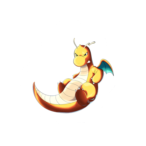 Dragonite Pokemon PNG Clipart Background