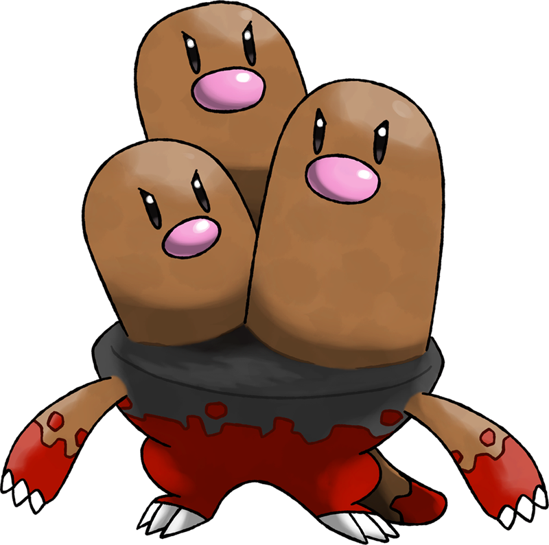Dugtrio Pokemon PNG Images HD