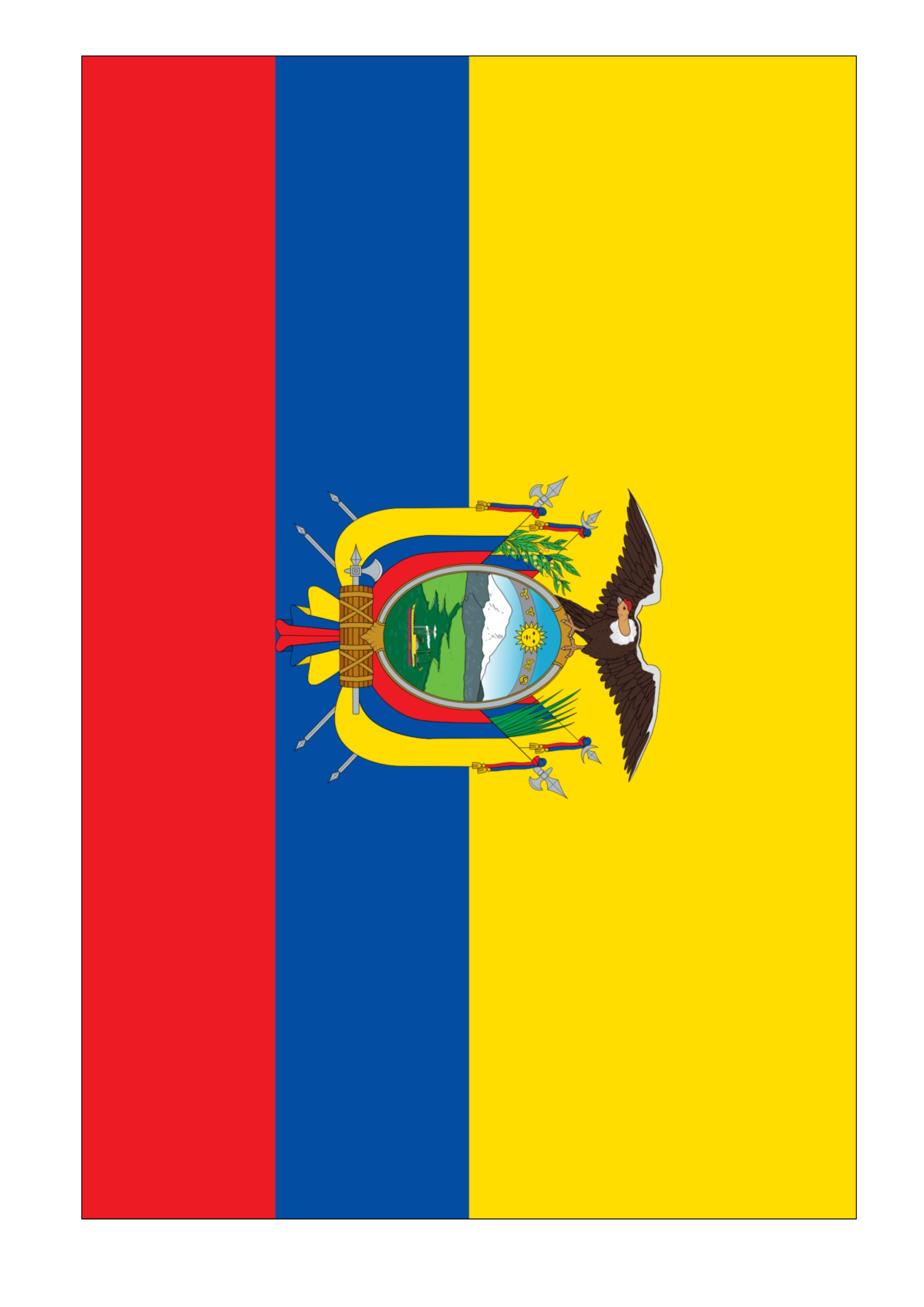 Ecuador Flag Background PNG