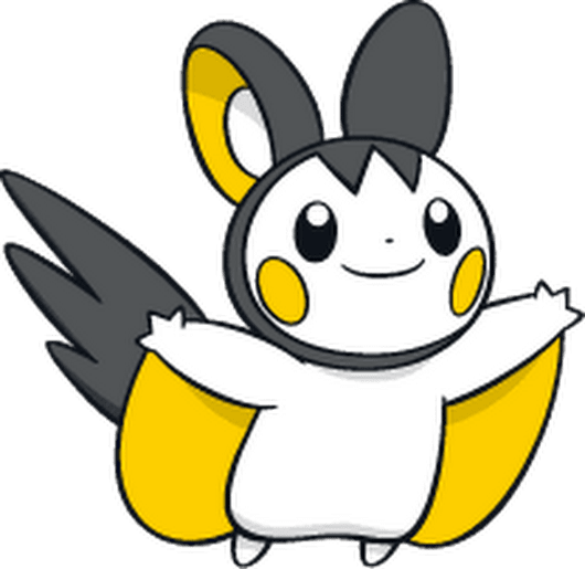Emolga Pokemon PNG Background