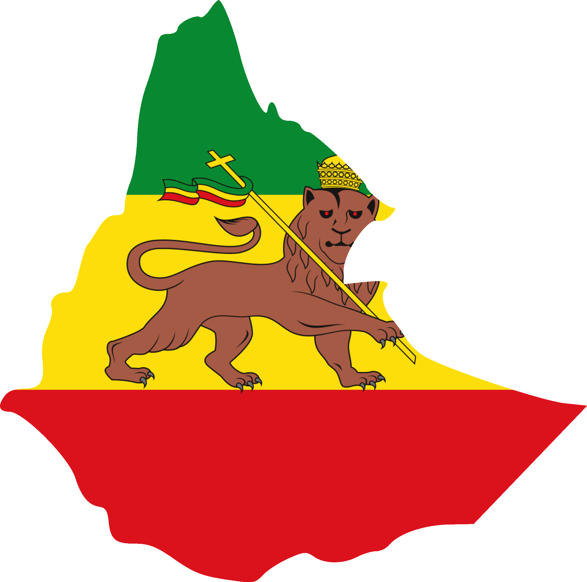 Ethiopia Flag PNG Background