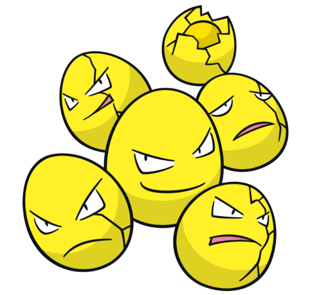 Exeggcute Pokemon PNG Background