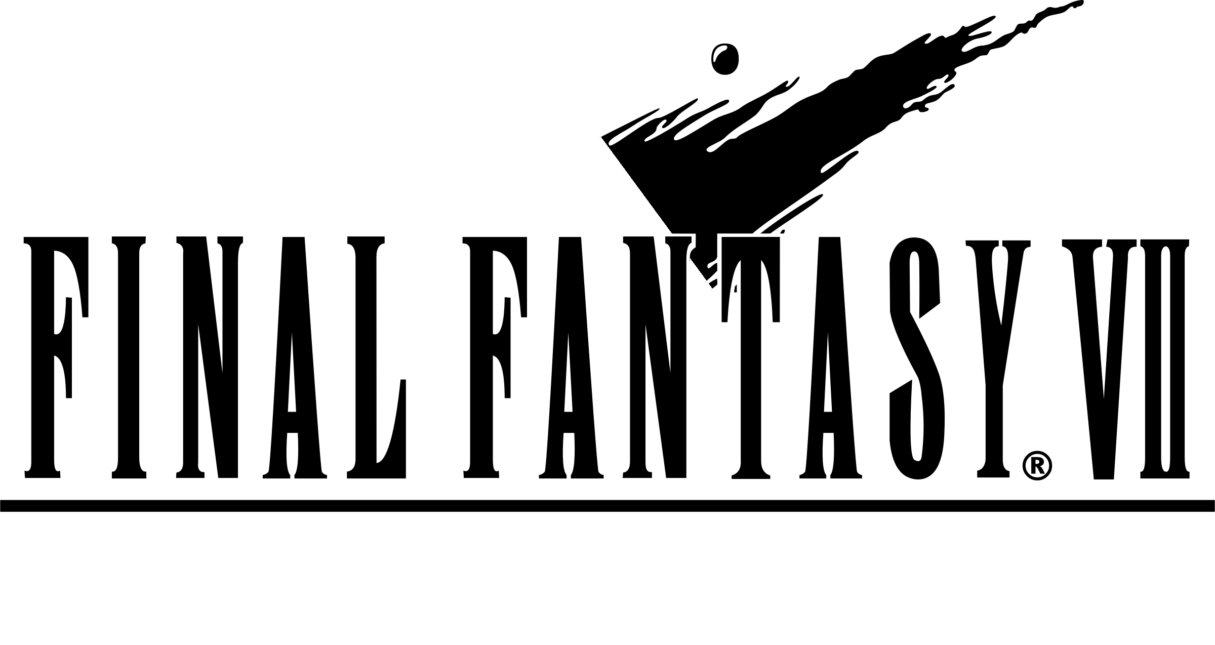 Final Fantasy VII Logo Background PNG Clip Art