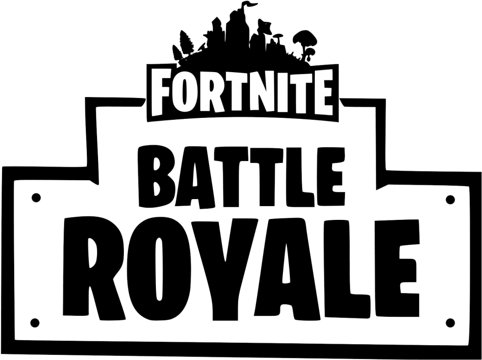 Fortnite Battle Royale Logo Background PNG Clip Art