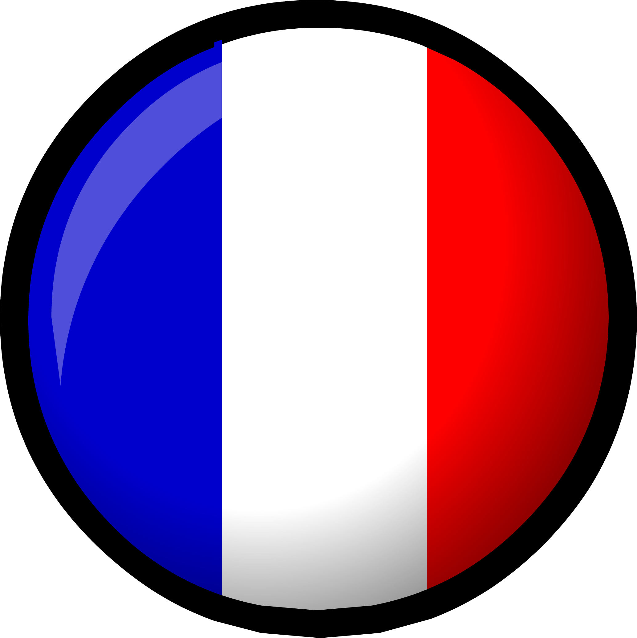 France Flag PNG Clipart Background