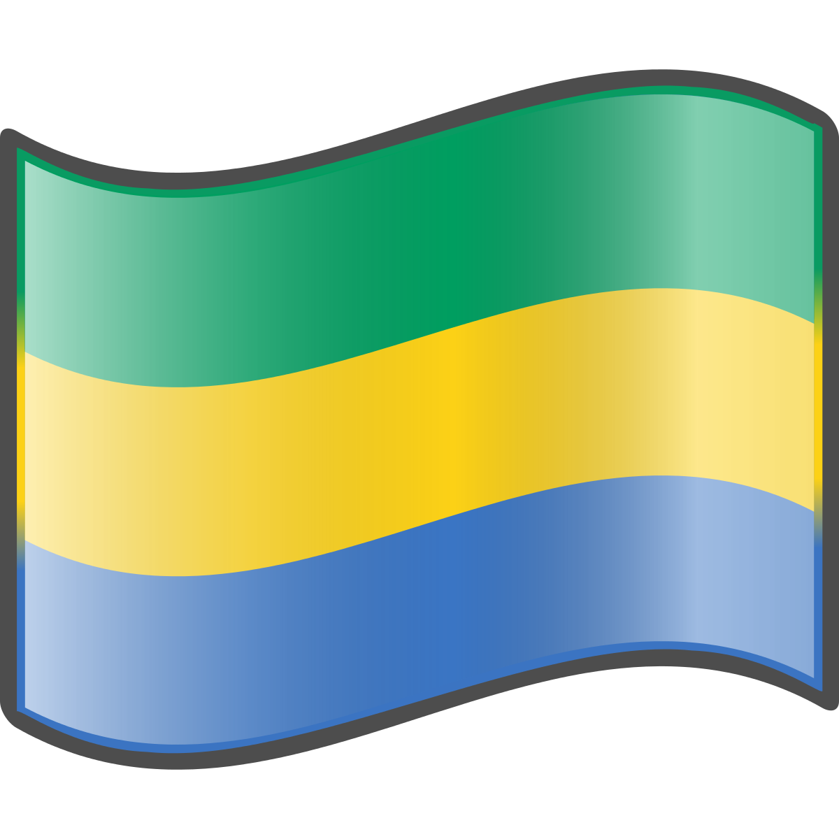 Gabon Flag PNG Clipart Background