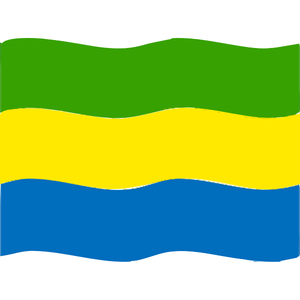 Gabon Flag Transparent PNG