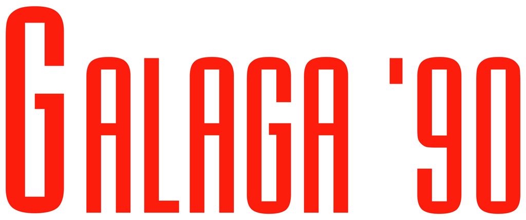 Galaga Logo Background PNG