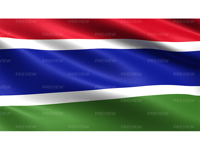 Gambia Flag PNG Pic Background