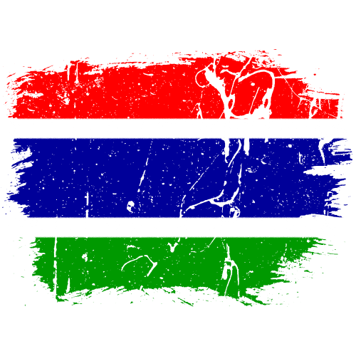 Gambia Flag Transparent Background