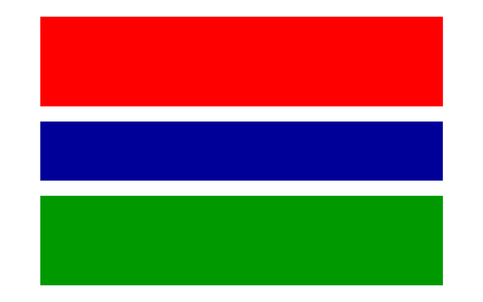 Gambia Flag Transparent Free PNG