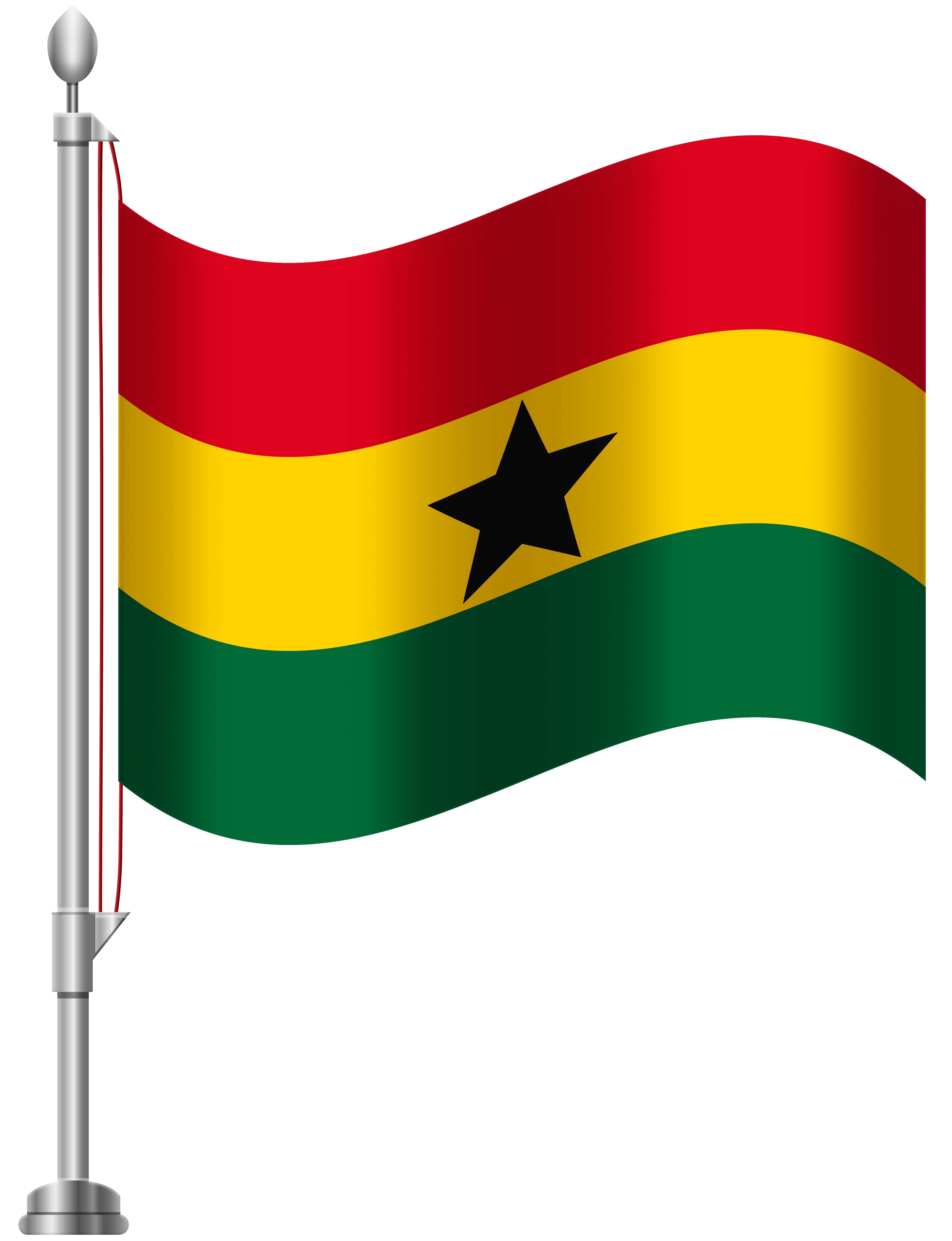 Ghana Flag Background PNG