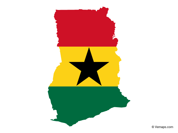Ghana Flag PNG Pic Background