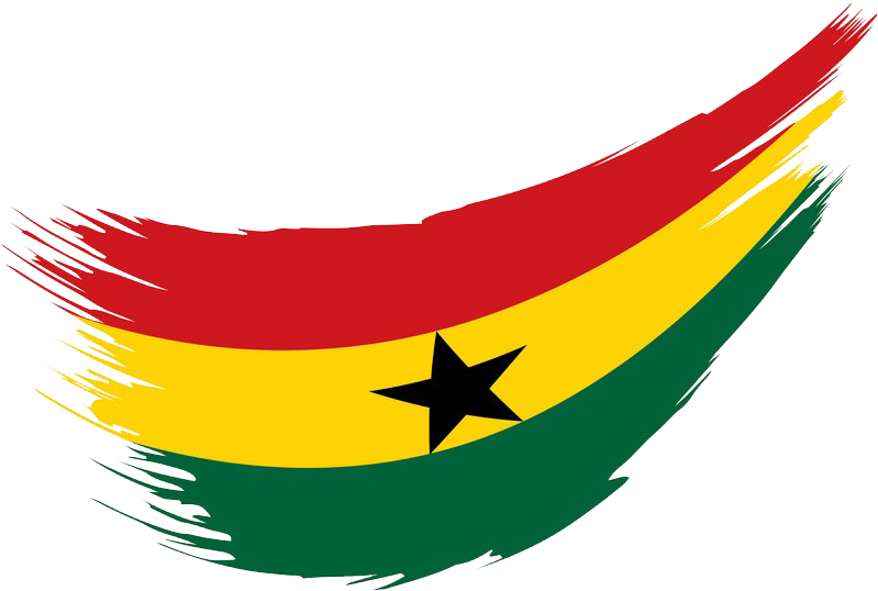 Ghana Flag Transparent Background