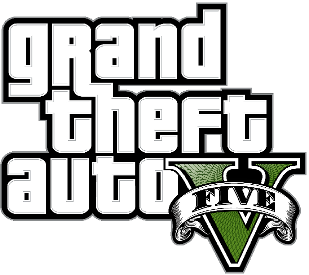 Grand Theft Auto V Logo Background PNG Image