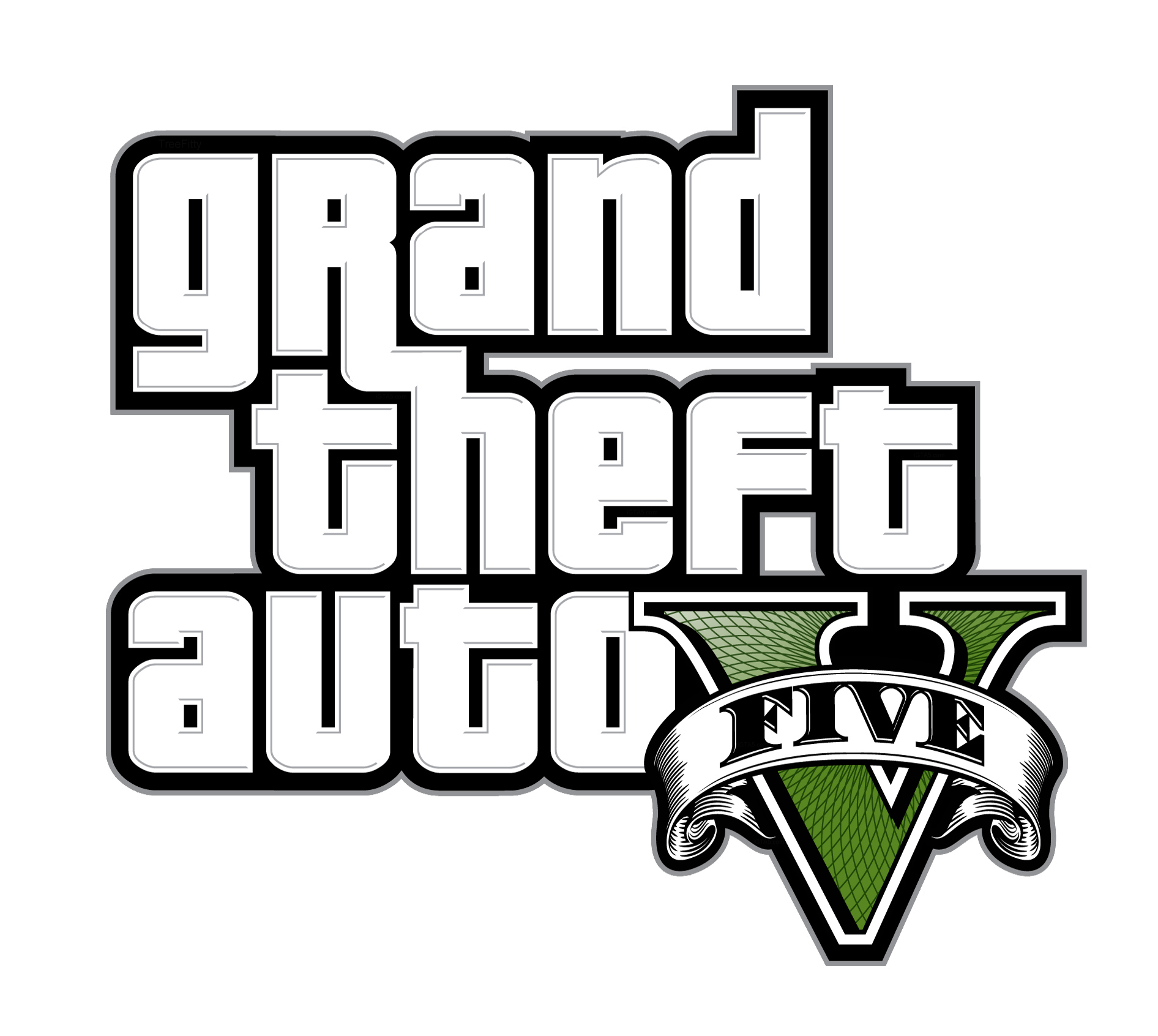 Grand Theft Auto V Logo No Background Clip Art