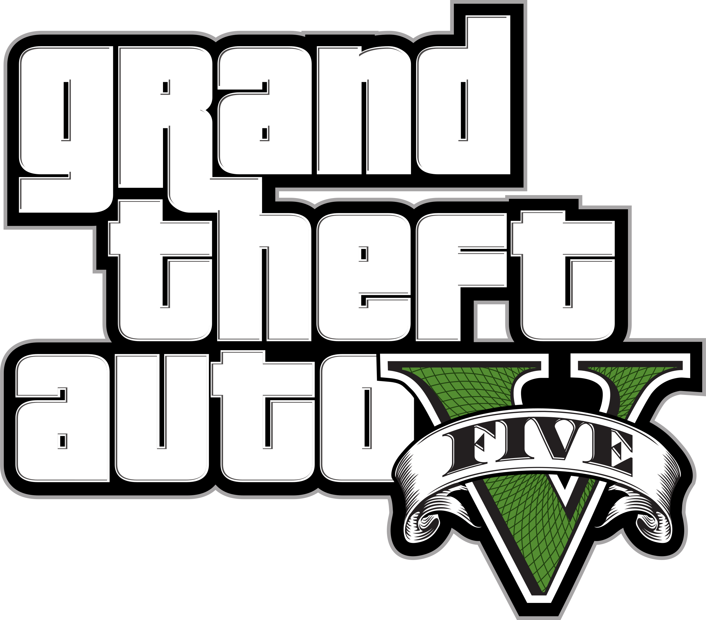 Grand Theft Auto V Logo PNG Clipart Background