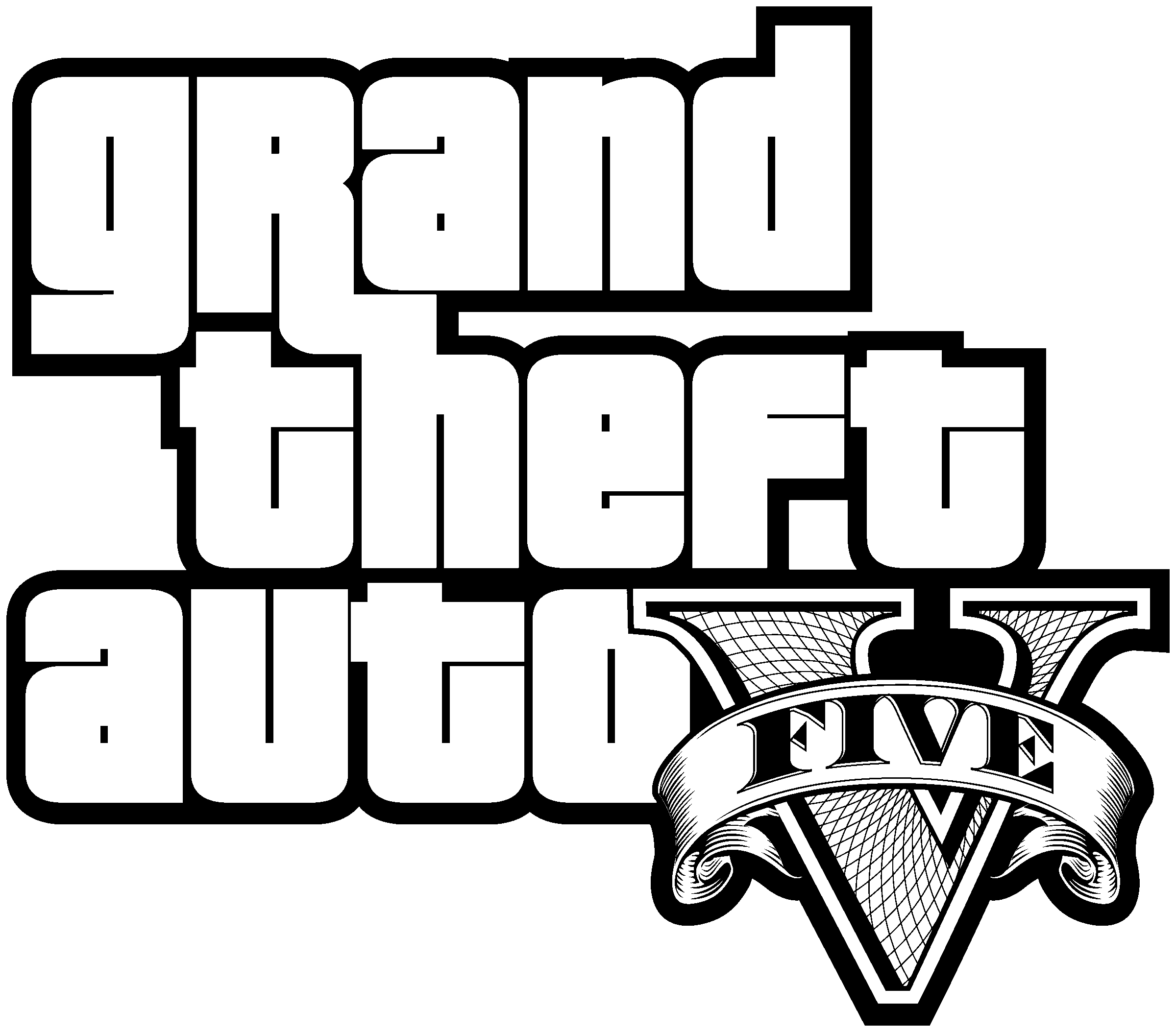 Grand Theft Auto V Logo Transparent Free PNG