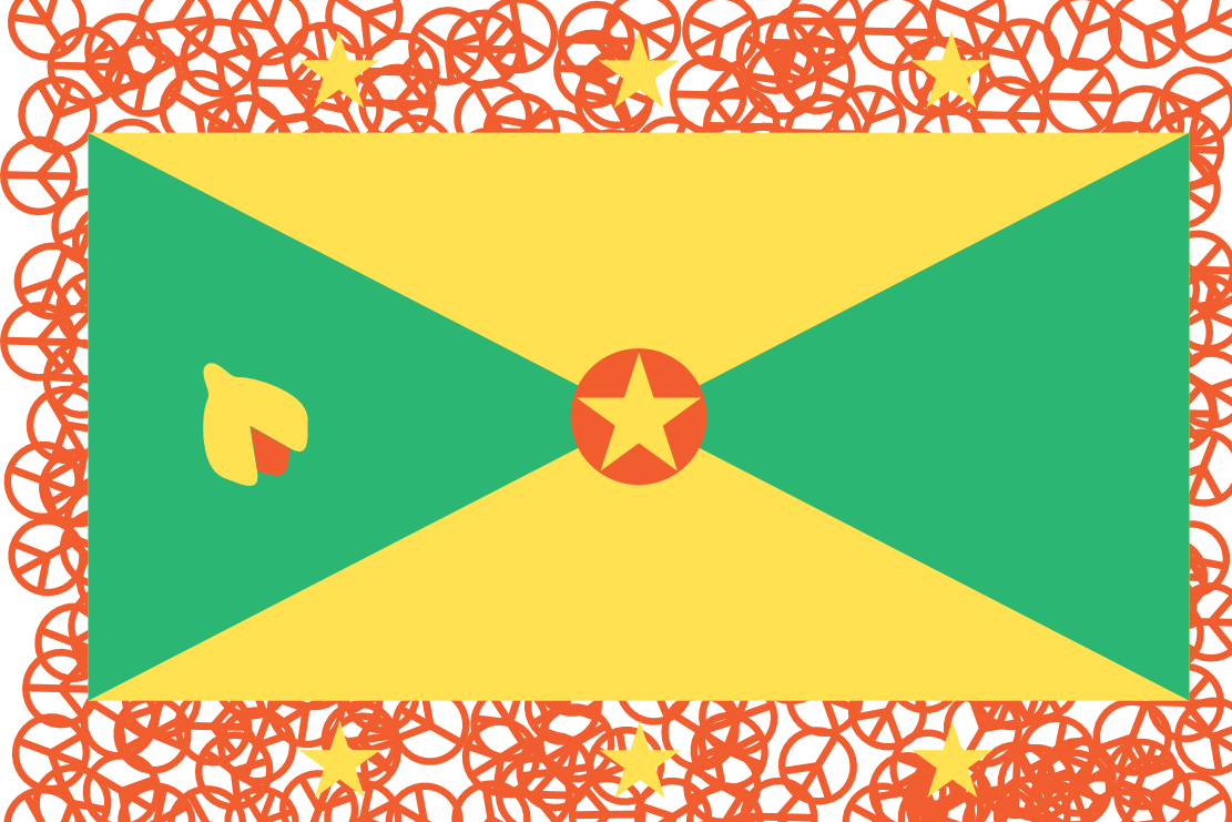 Grenada Flag PNG Background