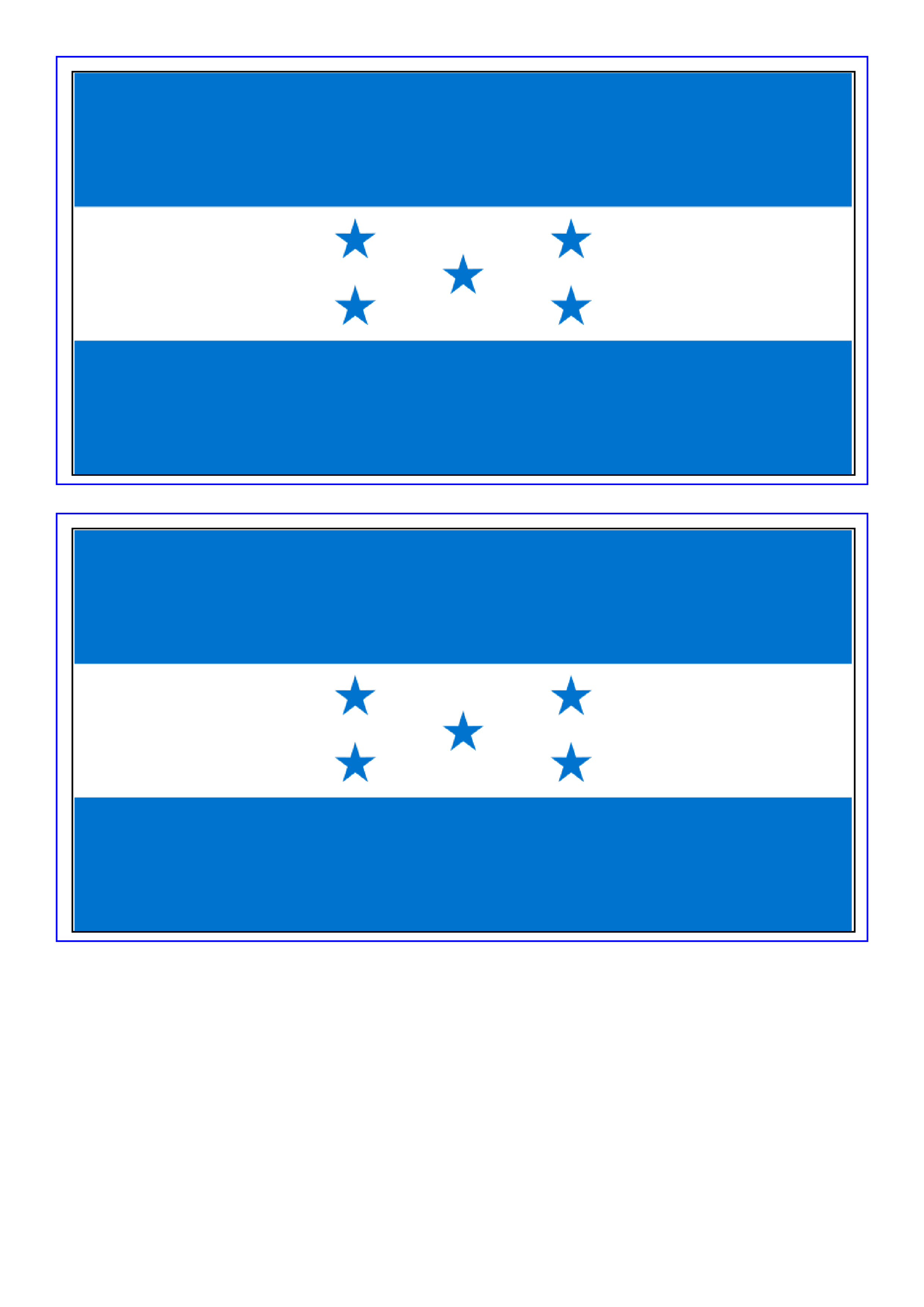 Honduras Flag Transparent Background