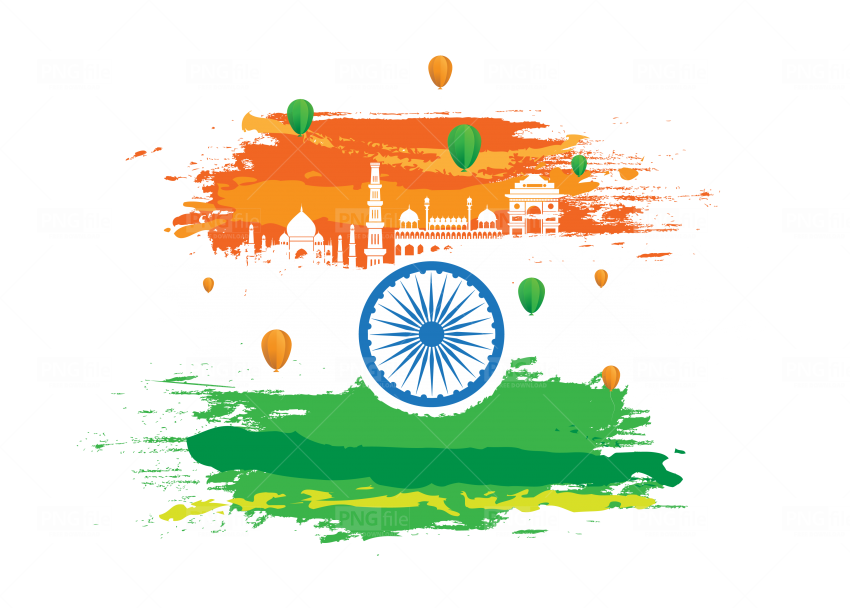 India Flag PNG Images HD