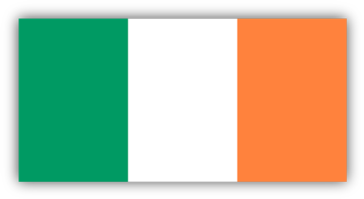 Ireland Flag Background PNG Image
