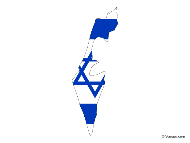 Israel Flag Background PNG