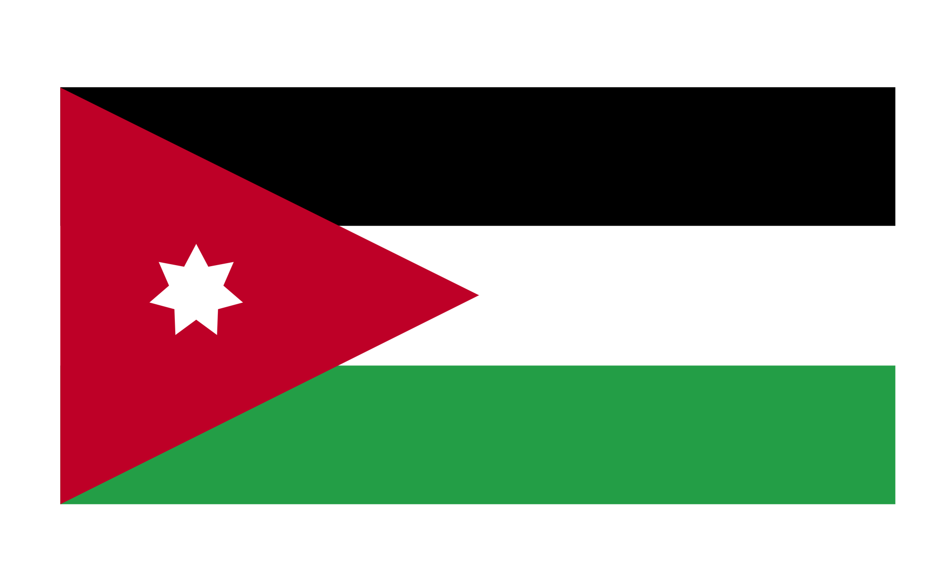 Jordan Flag Background PNG