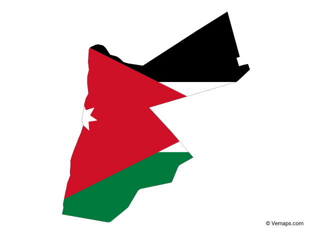 Jordan Flag PNG Background