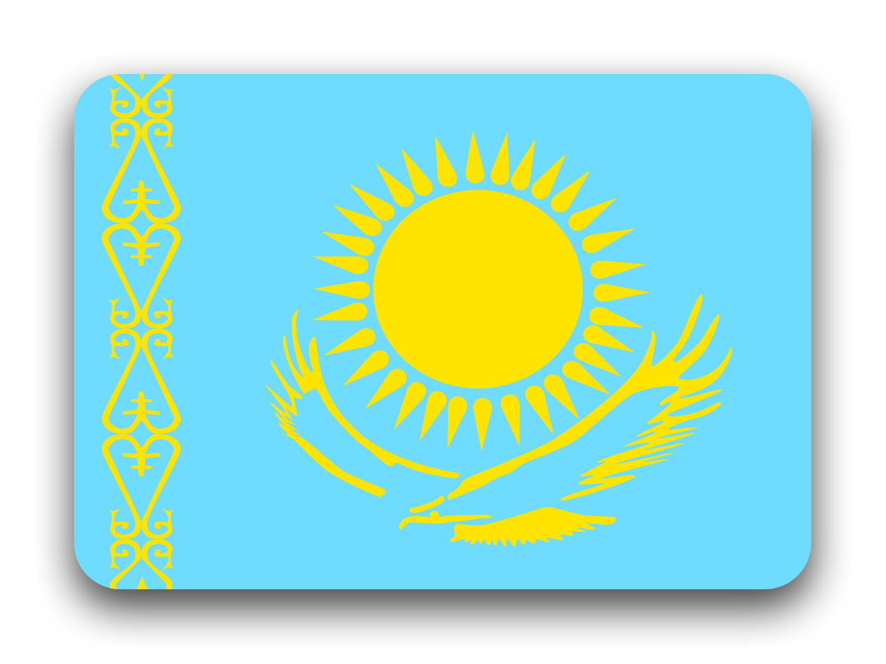 Kazakhstan Flag Free Picture PNG
