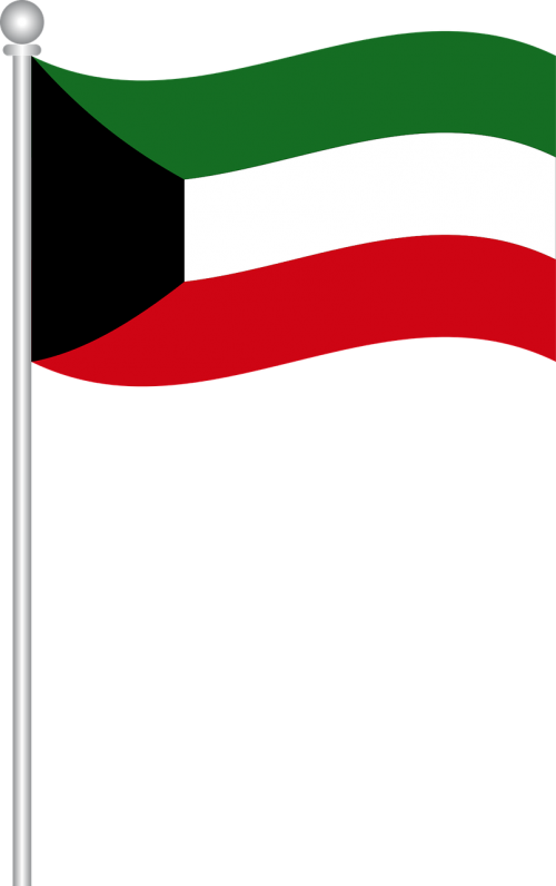 Kuwait Flag Background PNG