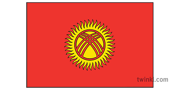 Kyrgyzstan Flag PNG Background