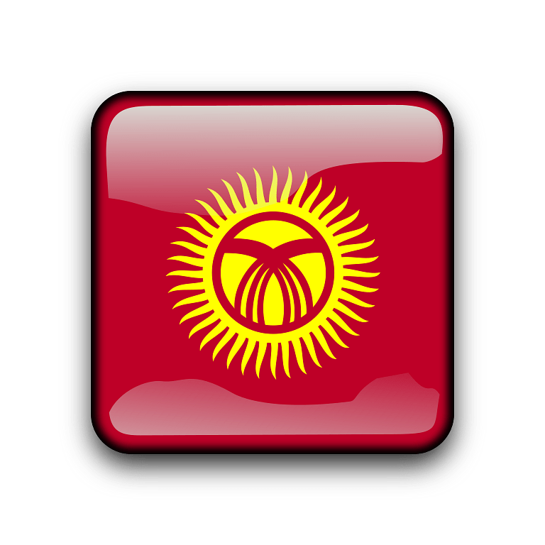 Kyrgyzstan Flag Transparent Background