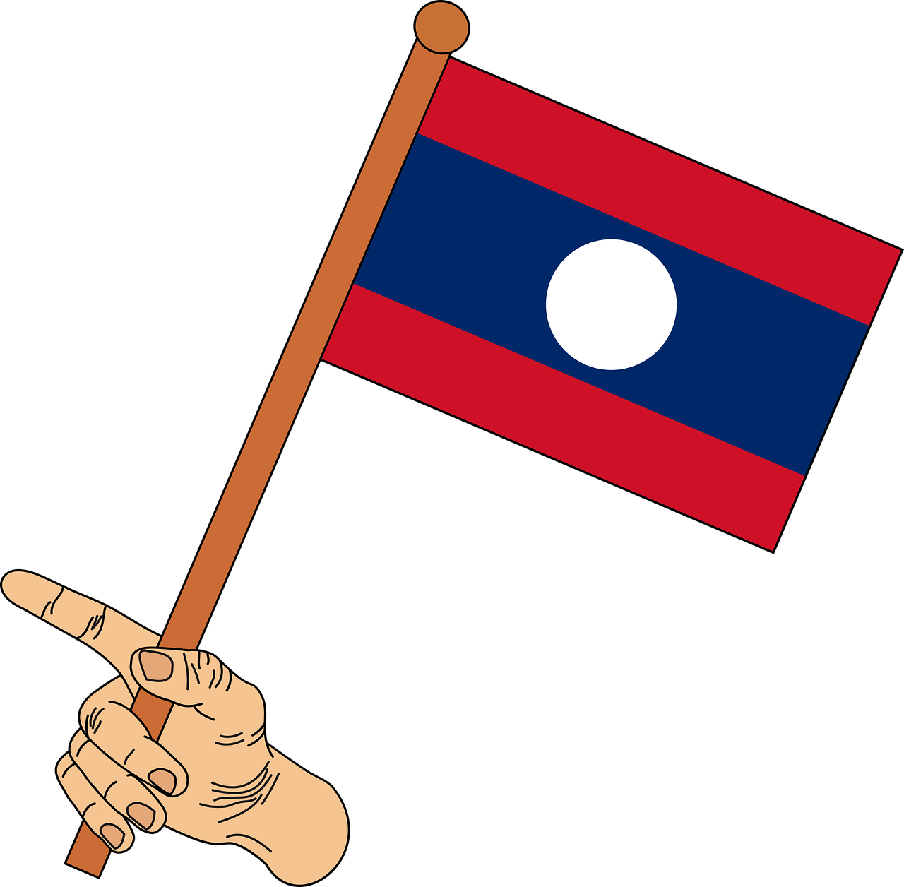 Laos Flag No Background