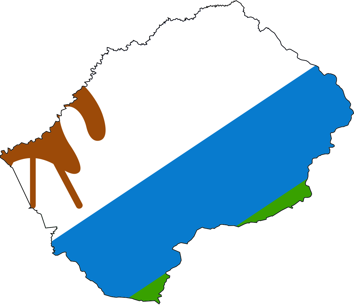 Lesotho Flag Download Free PNG