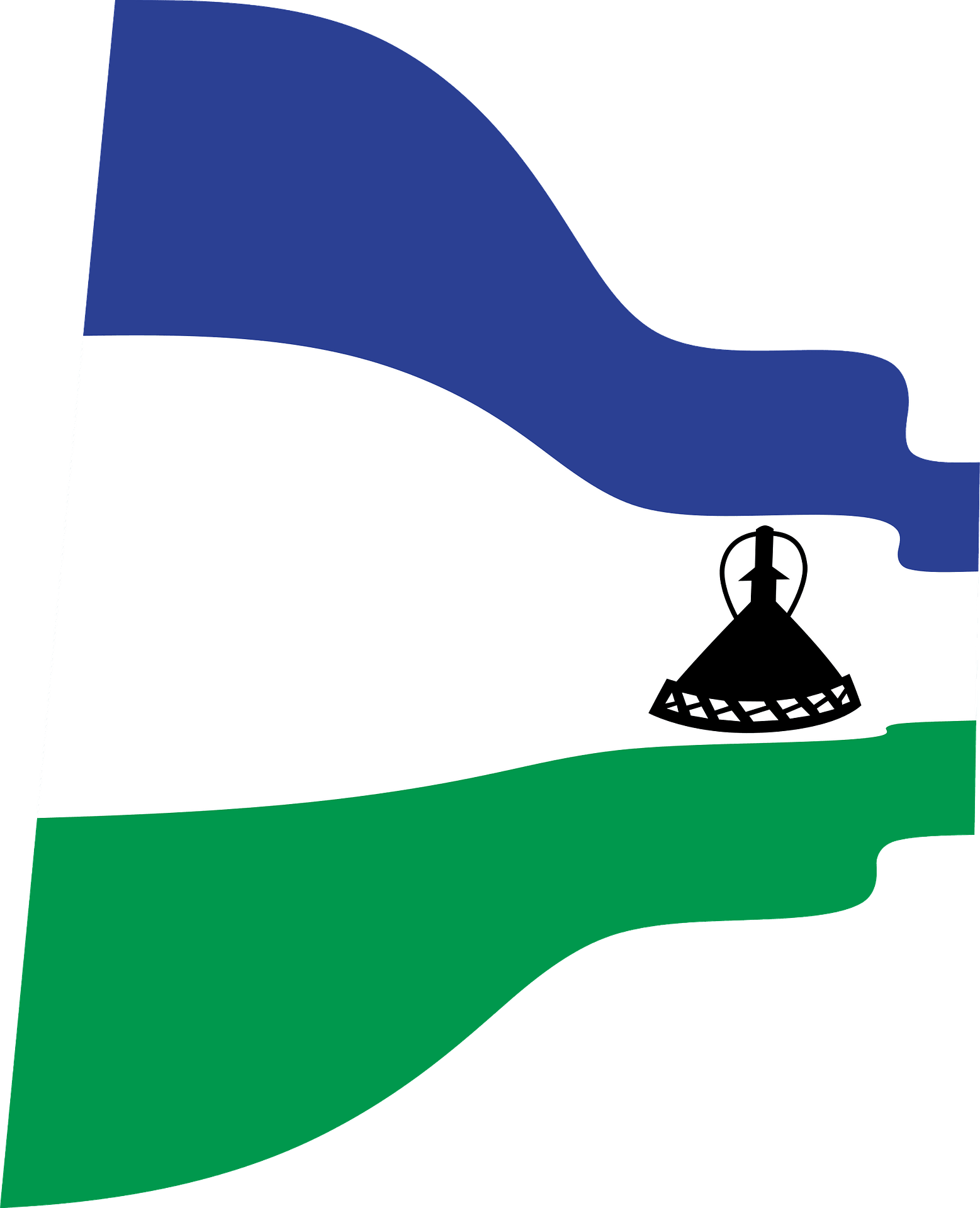 Lesotho Flag Free PNG