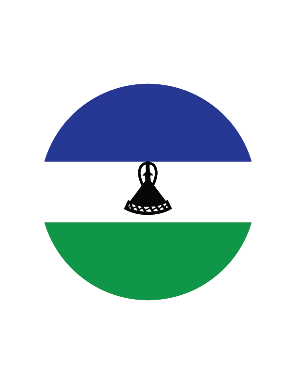 Lesotho Flag No Background