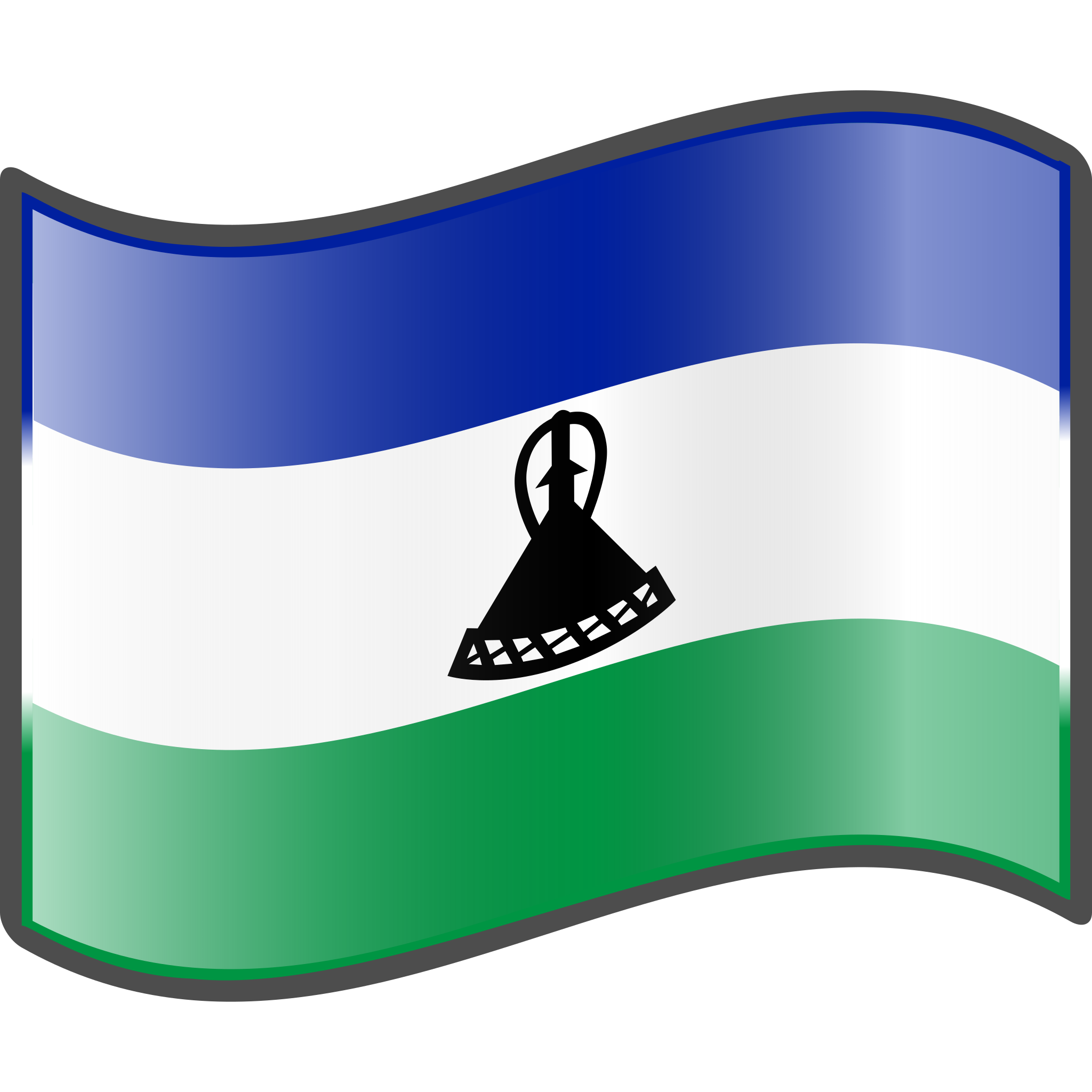 Lesotho Flag PNG Photo Image