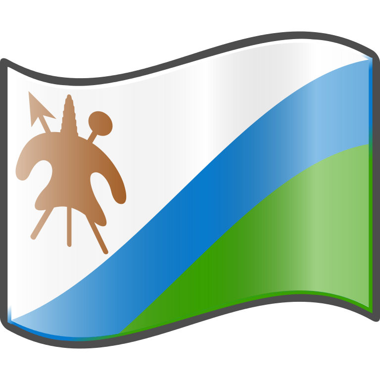 Lesotho Flag Transparent Background