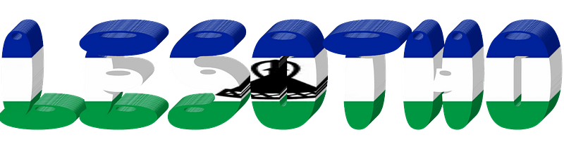 Lesotho Flag Transparent Image