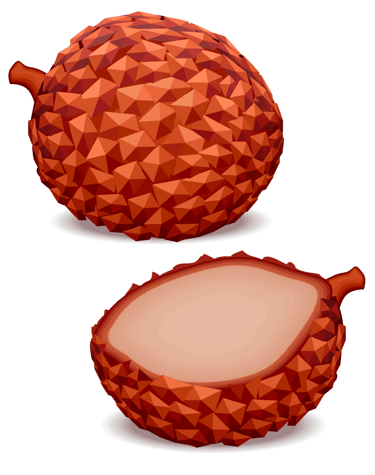 Lychee PNG Clipart Background