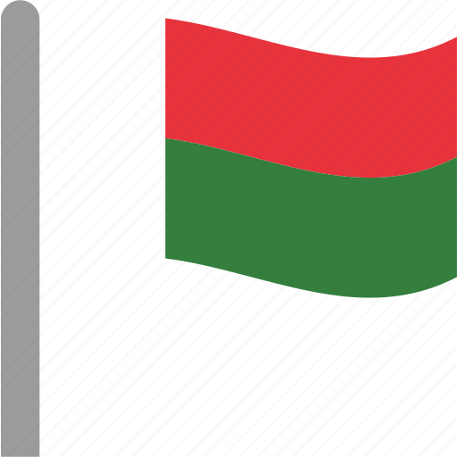 Madagascar Flag Background PNG Image