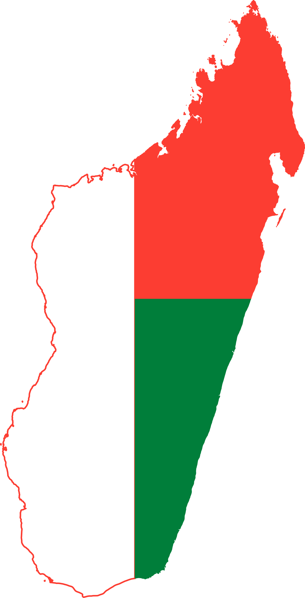 Madagascar Flag PNG HD Quality