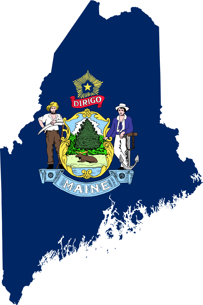 Maine Flag PNG Clipart Background