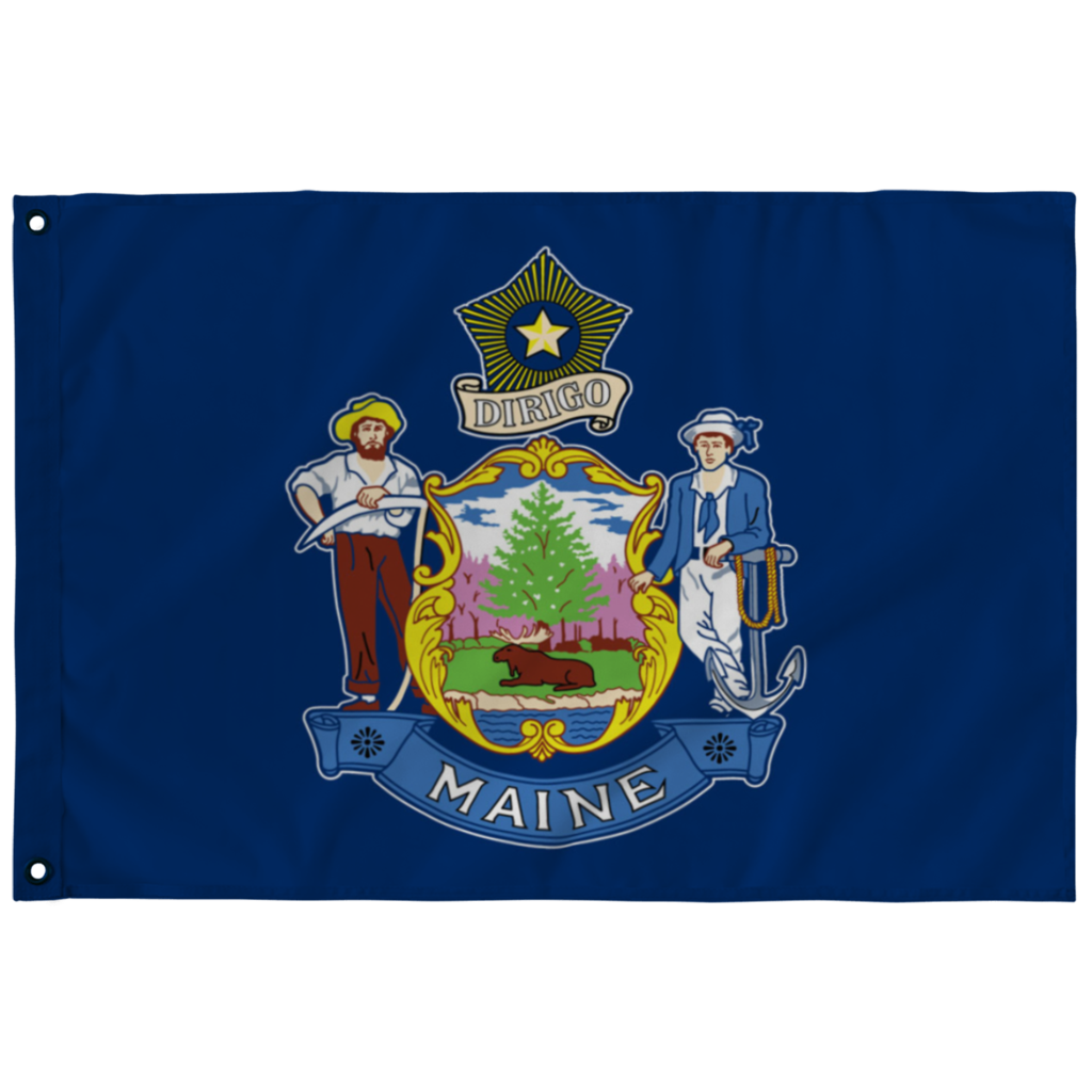 Maine Flag PNG HD Quality