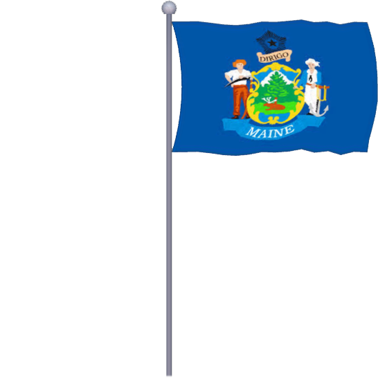 Maine Flag Transparent File