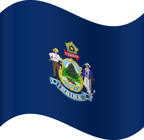 Maine Flag Transparent Free PNG